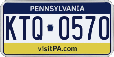 PA license plate KTQ0570