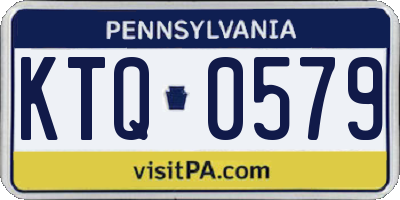 PA license plate KTQ0579