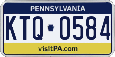 PA license plate KTQ0584