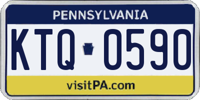 PA license plate KTQ0590