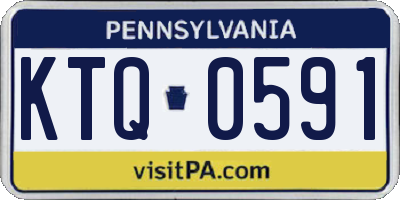 PA license plate KTQ0591