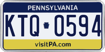 PA license plate KTQ0594