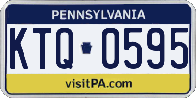 PA license plate KTQ0595