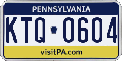 PA license plate KTQ0604