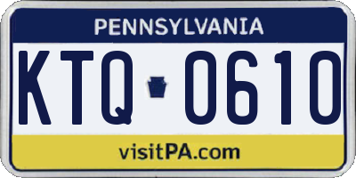 PA license plate KTQ0610