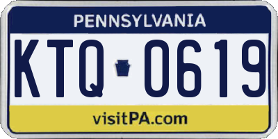 PA license plate KTQ0619