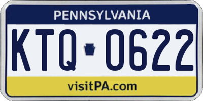 PA license plate KTQ0622