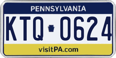 PA license plate KTQ0624