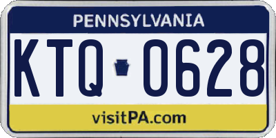 PA license plate KTQ0628