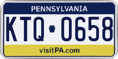 PA license plate KTQ0658