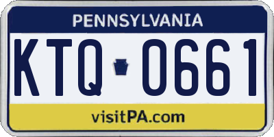 PA license plate KTQ0661