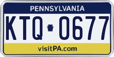 PA license plate KTQ0677