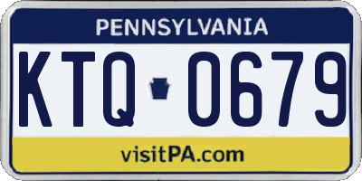 PA license plate KTQ0679