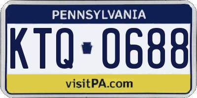 PA license plate KTQ0688