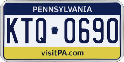 PA license plate KTQ0690