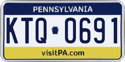 PA license plate KTQ0691