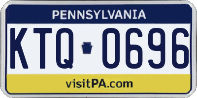 PA license plate KTQ0696