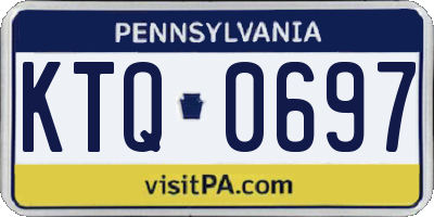 PA license plate KTQ0697