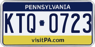 PA license plate KTQ0723