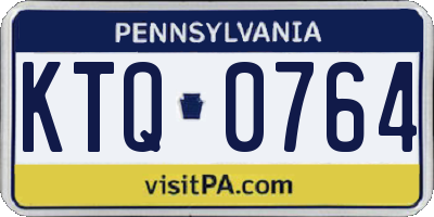 PA license plate KTQ0764