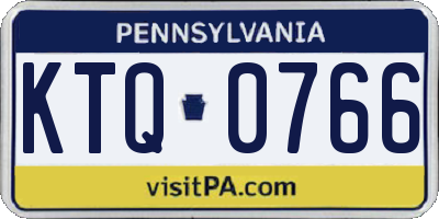 PA license plate KTQ0766