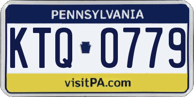 PA license plate KTQ0779