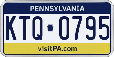 PA license plate KTQ0795
