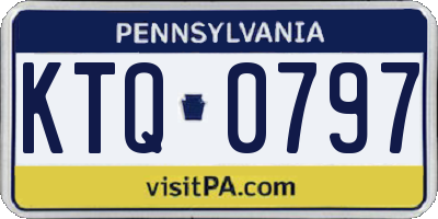 PA license plate KTQ0797