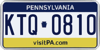PA license plate KTQ0810