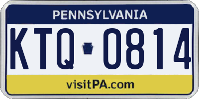 PA license plate KTQ0814