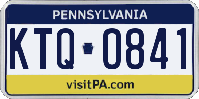 PA license plate KTQ0841