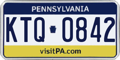 PA license plate KTQ0842