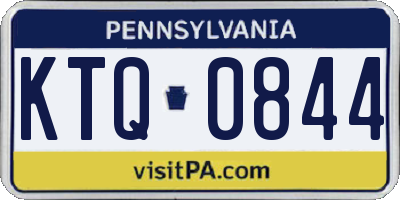 PA license plate KTQ0844