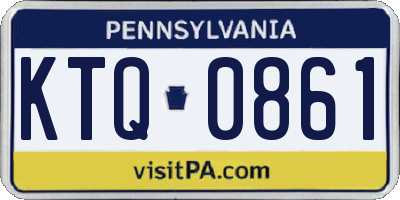 PA license plate KTQ0861