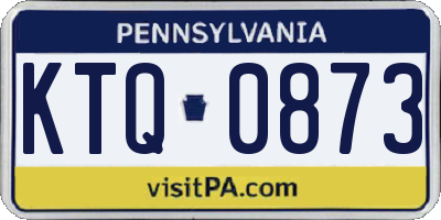 PA license plate KTQ0873