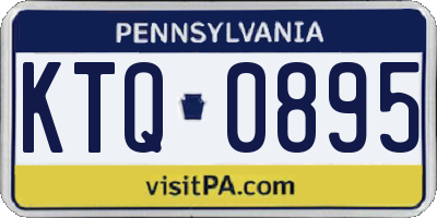PA license plate KTQ0895