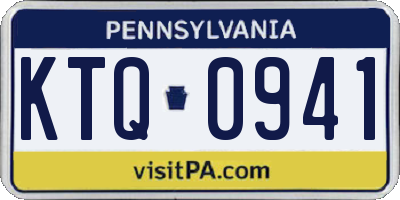 PA license plate KTQ0941
