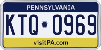 PA license plate KTQ0969
