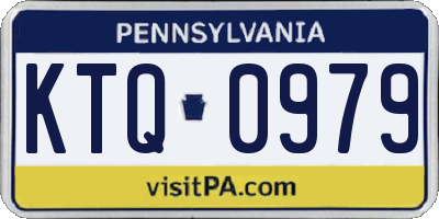 PA license plate KTQ0979