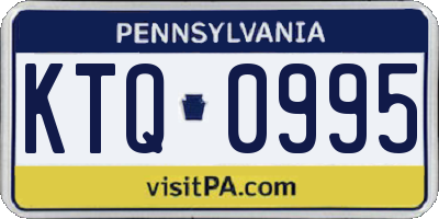 PA license plate KTQ0995