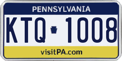 PA license plate KTQ1008