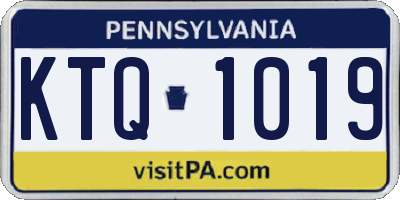 PA license plate KTQ1019