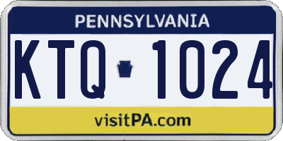 PA license plate KTQ1024