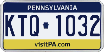 PA license plate KTQ1032