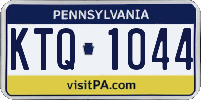PA license plate KTQ1044