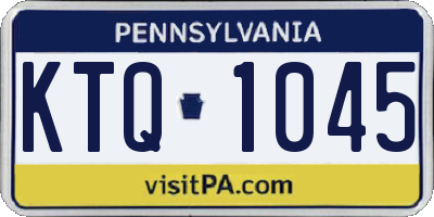 PA license plate KTQ1045