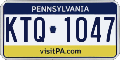 PA license plate KTQ1047