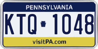 PA license plate KTQ1048