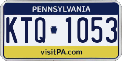 PA license plate KTQ1053