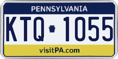PA license plate KTQ1055